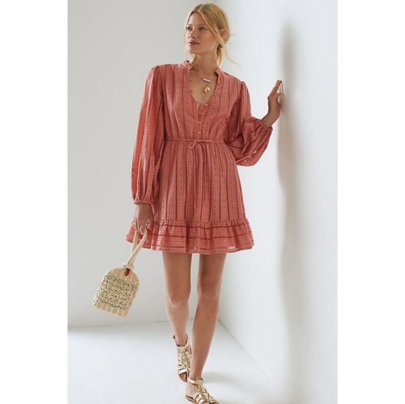 Anthropologie Eyelet Dress - Picture 2 of 8